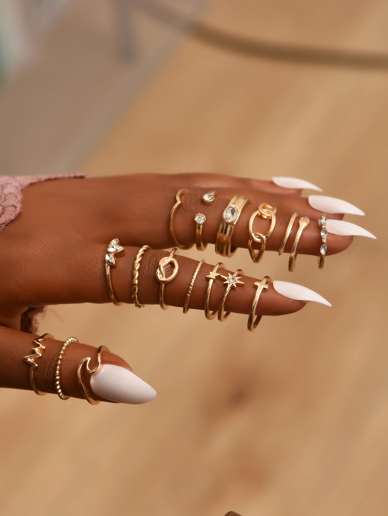 Metal Ring Set Women