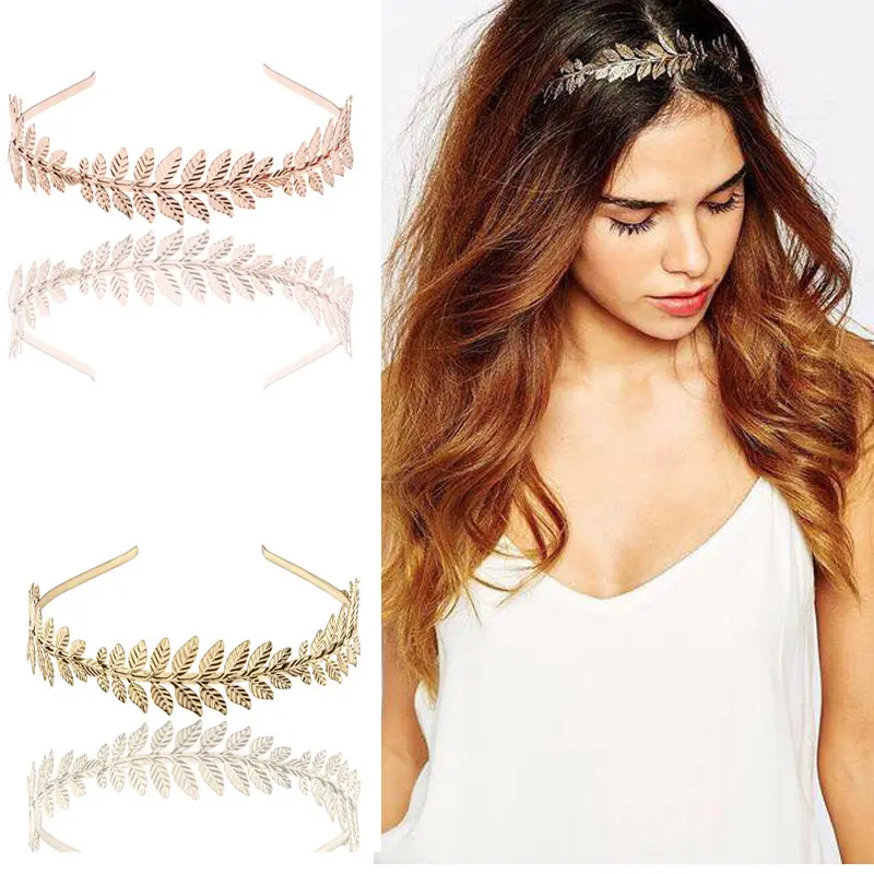European And American Leaf Headband Hairband Baroque