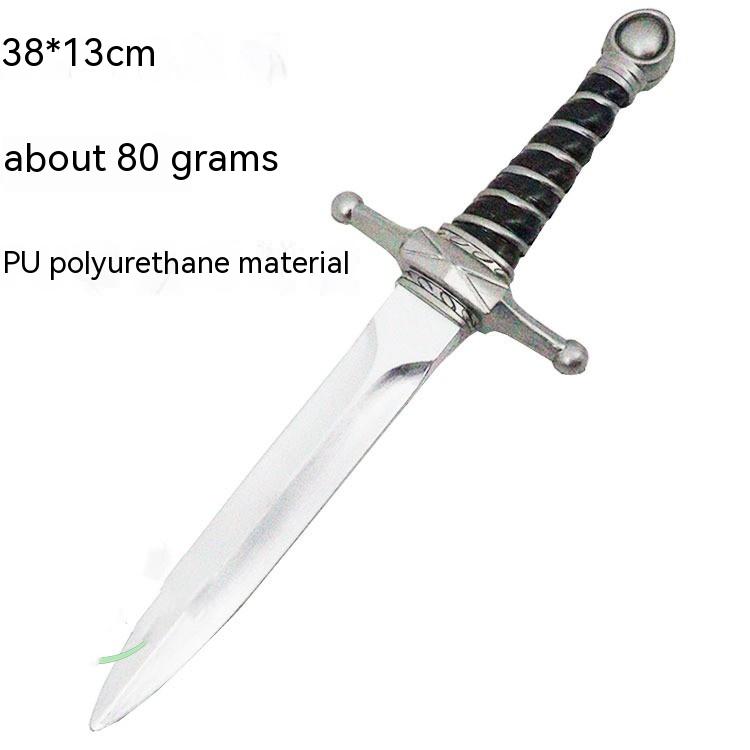 Title 4, Simulation Small Dagger Sword Soft Rubber Weapo...