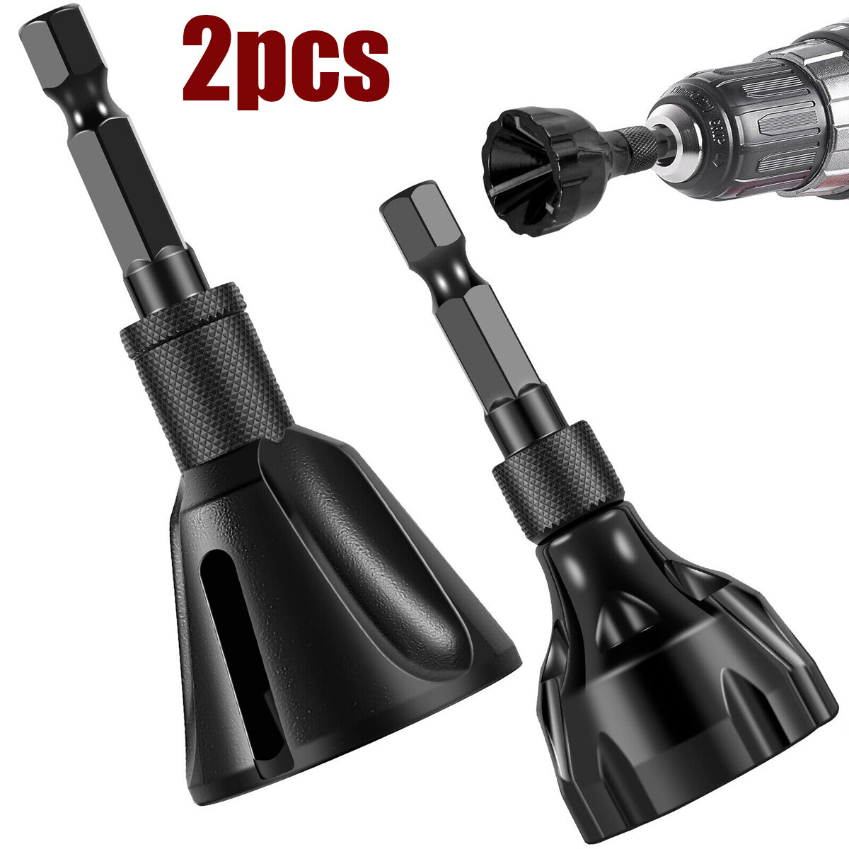 2pcs Thread External Chamfer Tool Tungsten Steel Deburring External Repair Bolt