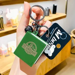 3D Pop-up Book Animal Car Keychain - Green - View 1