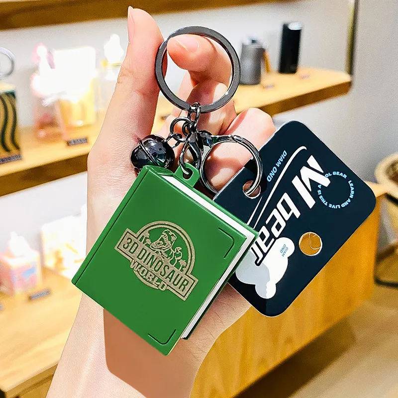 3D Pop-up Book Animal Car Keychain - Green