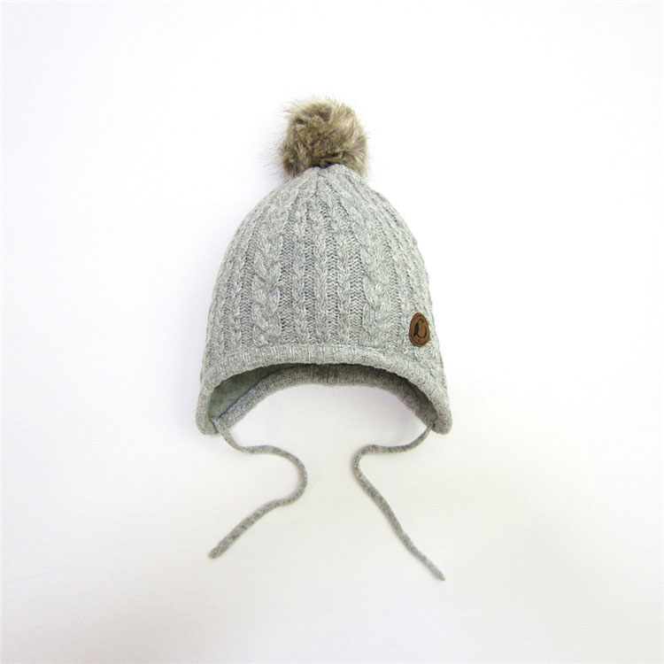 Warm And Windproof Woolen Hair Ball Ear