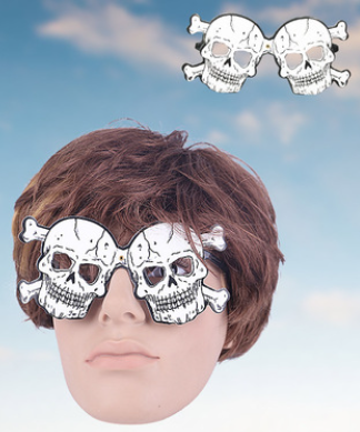 Skull paper glasses