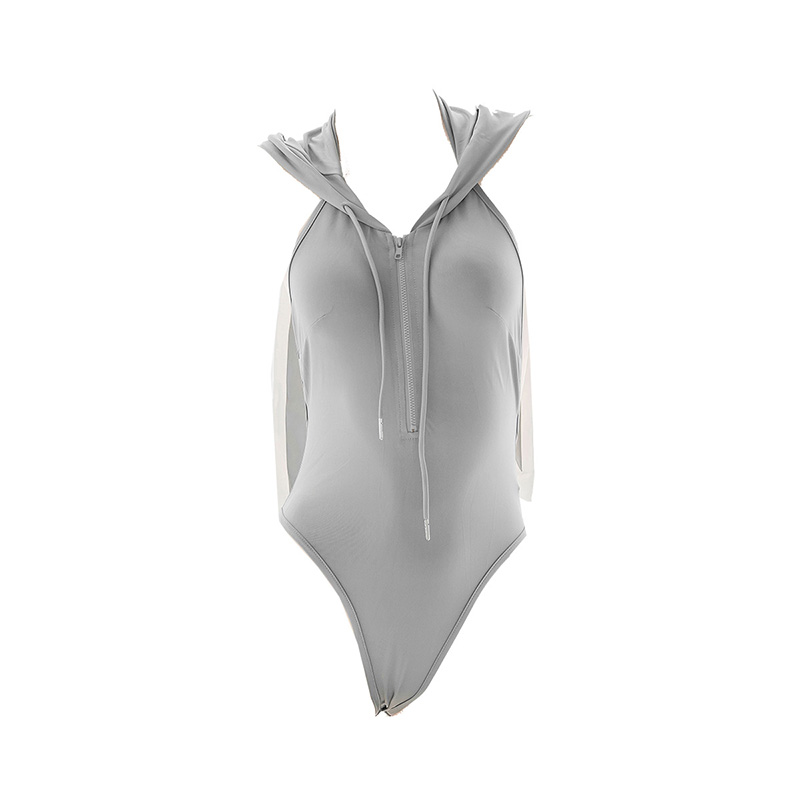 Women's Sweater Vest Halter Hooded Top