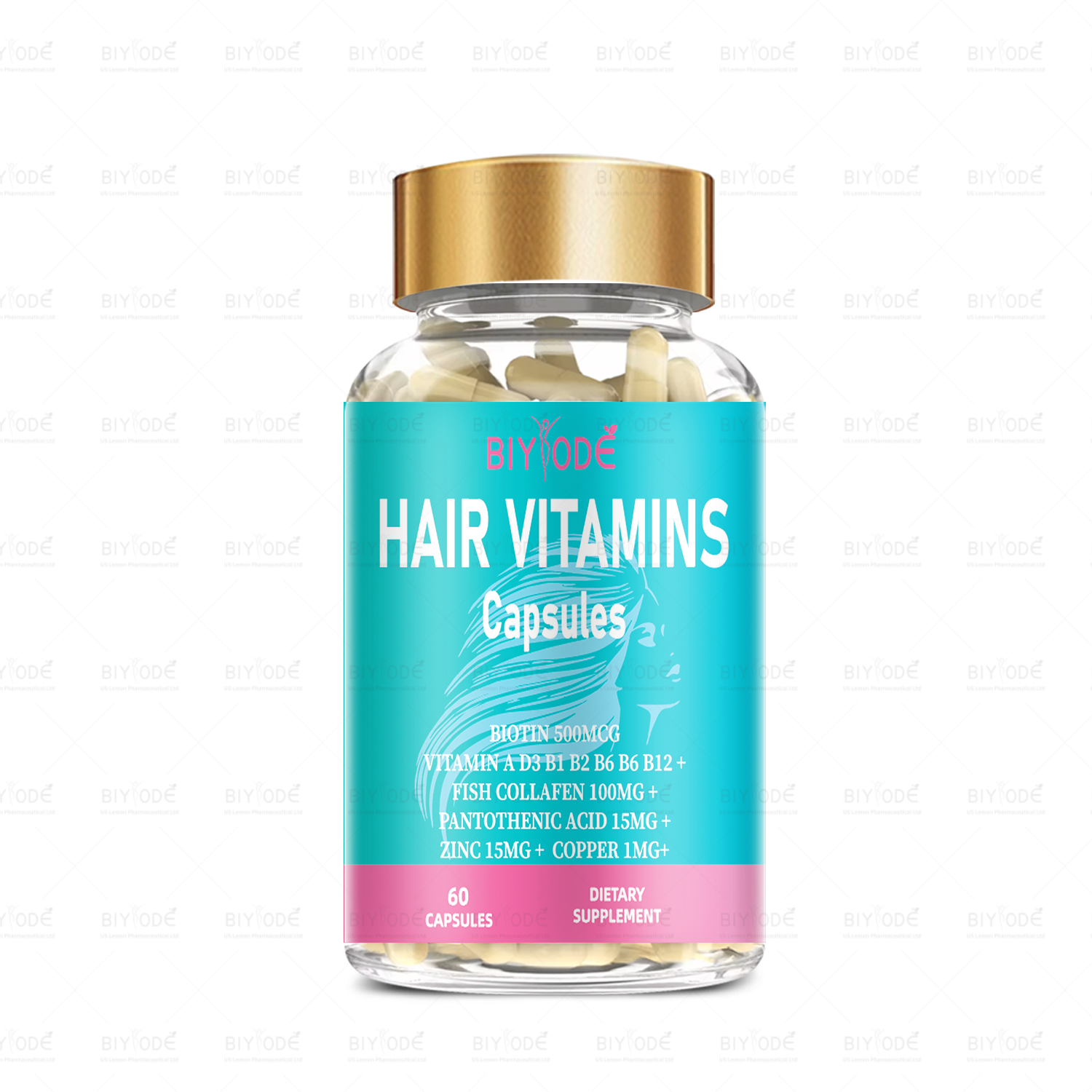 Hair Skin And Nail Vitamins Beauty Supplement Capsules Original - Shop at LoveMi