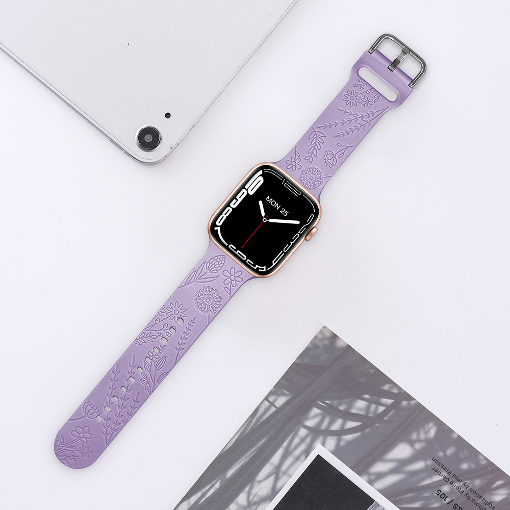 Silicone Square Buckle Watch Strap, picture 4 of 12
