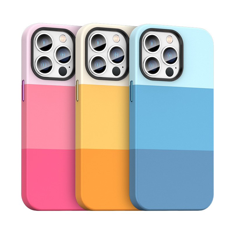 Three-color Stitching Contrast Color Anti-fall Shell Cover - Image 2
