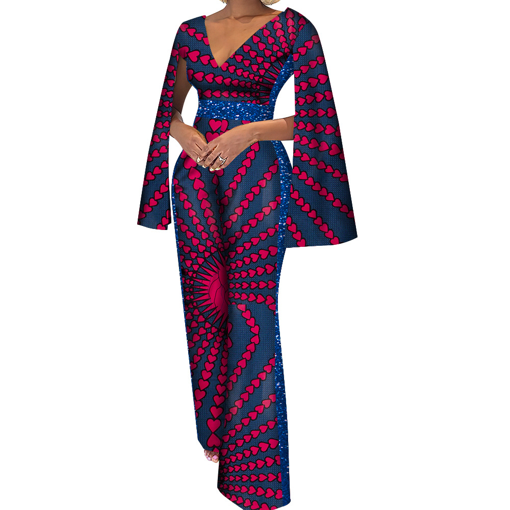 Women's Cotton Ethnic Batik Print Jumpsuit - Image 6