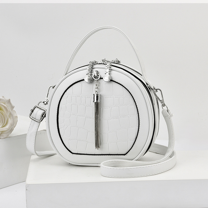 Fashion Female Bag Korean Style Small Round Bag Trendy One-shoulder Messenger Bag
