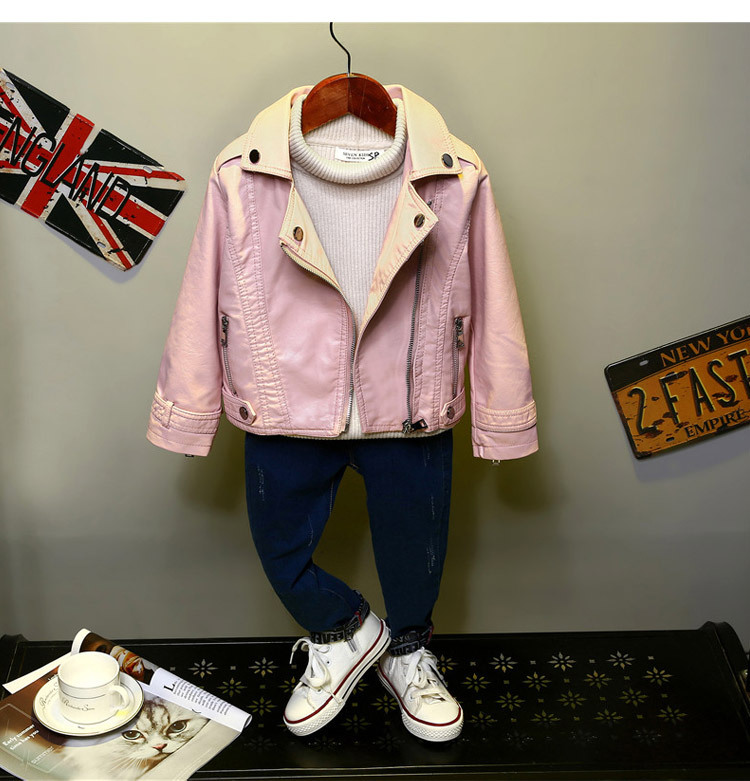 Autumn New Korean Children Lapel Jacket