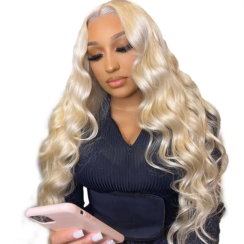 13x4 Lace Front Human Hair Wigs 613