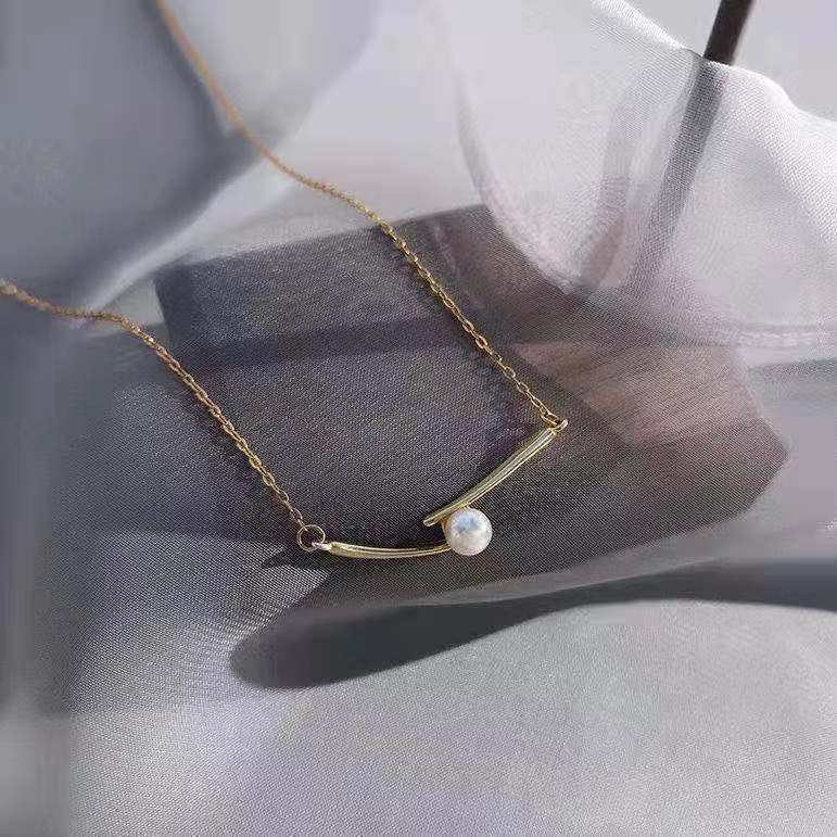 Pearl Clavicle Chain Female Simple Niche Pendant Necklace