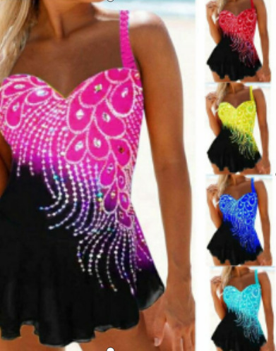 Swimsuit Women’s One-piece Skirt 5XL 200 Catties
