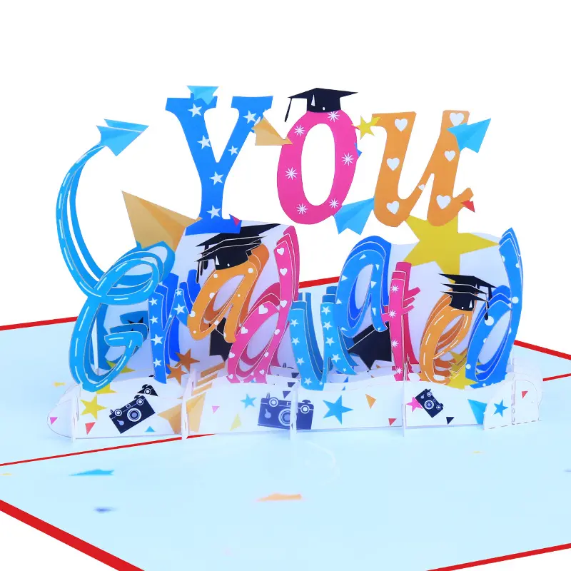Pop-up Color Printing Graduation Season Popup Greeting