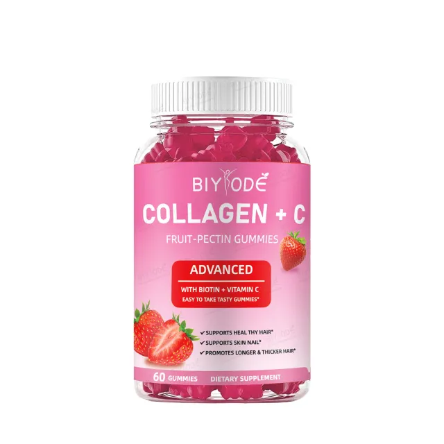 Collagen & Vitamin C Fruit Pectin Gummies Organic Multivitamin Supplement Customized - Shop at LoveMi
