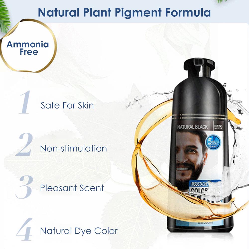 Beard Hair Color Shampoo For Men,Natural Permanent Beard DyeShampoo, Colors Hair In Minutes Long Lasting… image 7