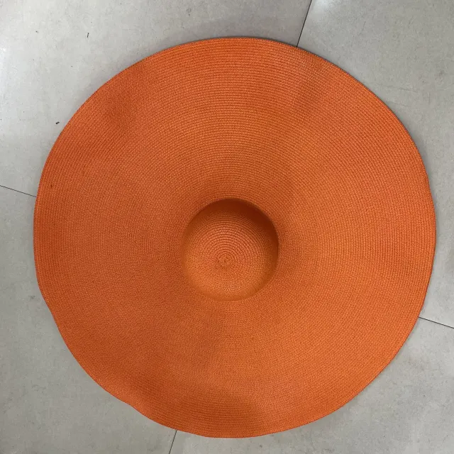 Seaside Sun Hat, Travel And Vacation Straw Hat, Straw Hat, Paper Straw Hat Orange - Shop at LoveMi