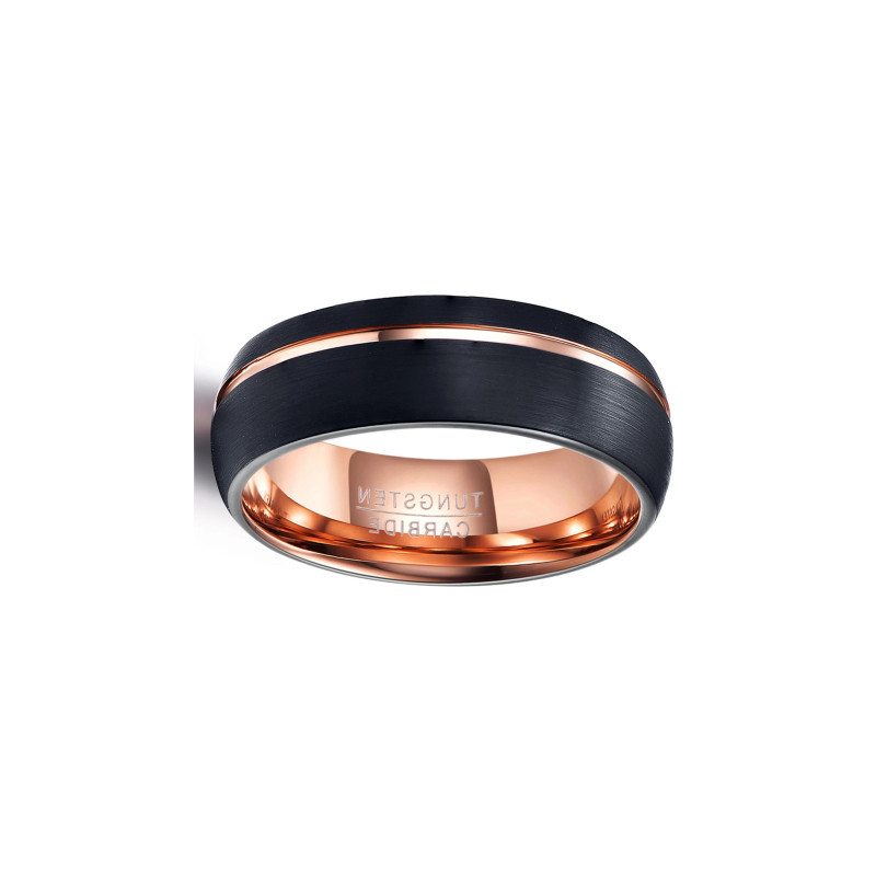 Vacuum-Plated Two-Tone Titanium Steel Ring