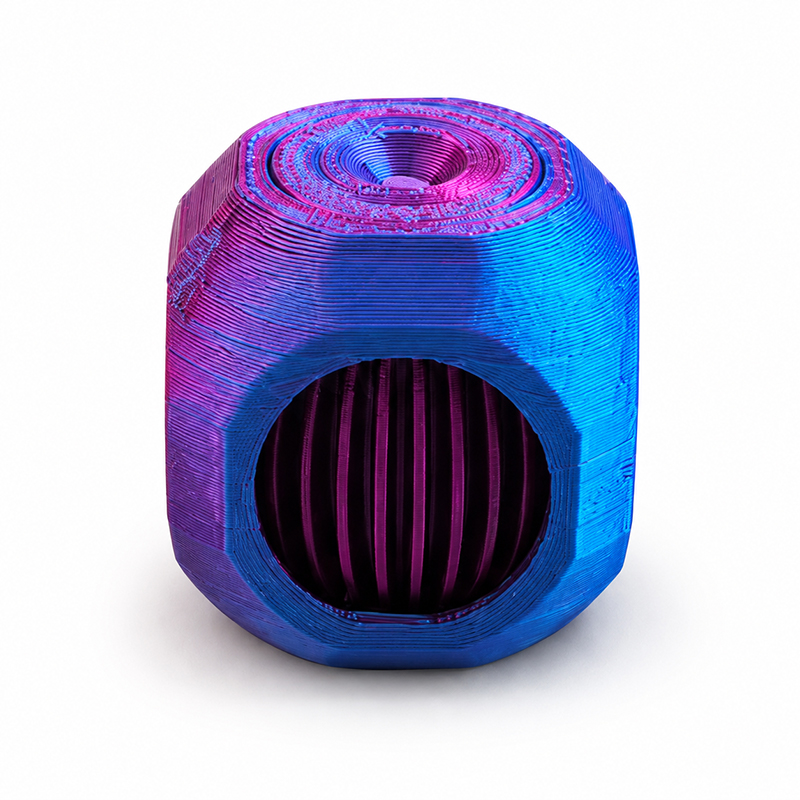 Breloc „Fidget” cu miez rotativ, imprimat 3D, mini-bilă rotativă cu efect senzorial, pandantiv „Fidget” de birou, format de buzunar, 3 culori
