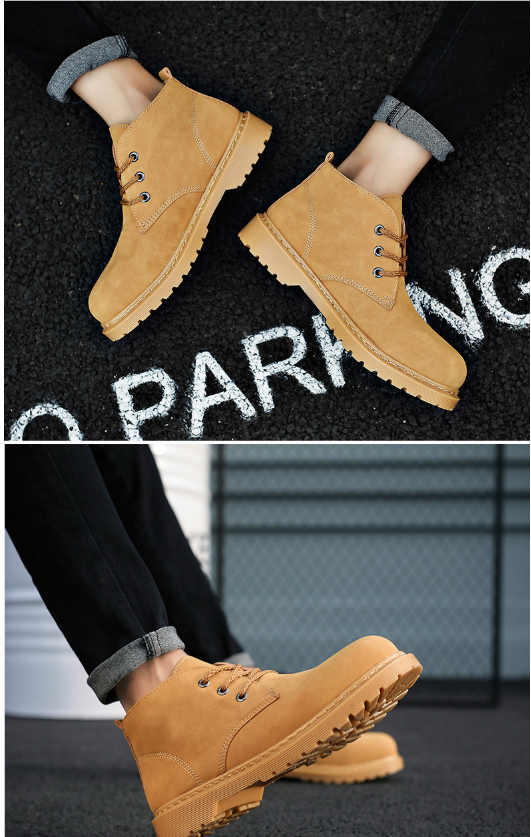 Title 4, Botas retro altas con cordones para hombre, ide...