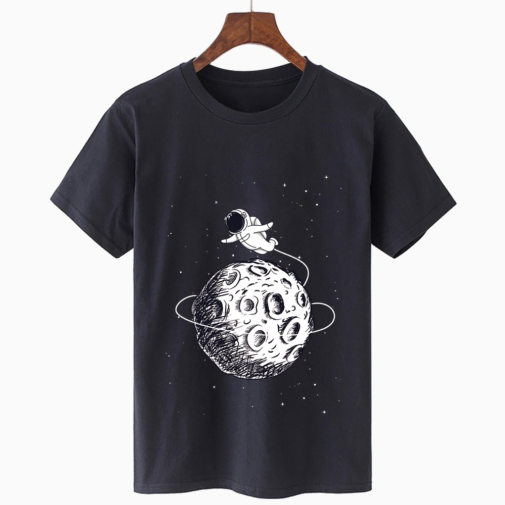 Title 8, Round Neck Short Sleeve Starry Print Oversized ...