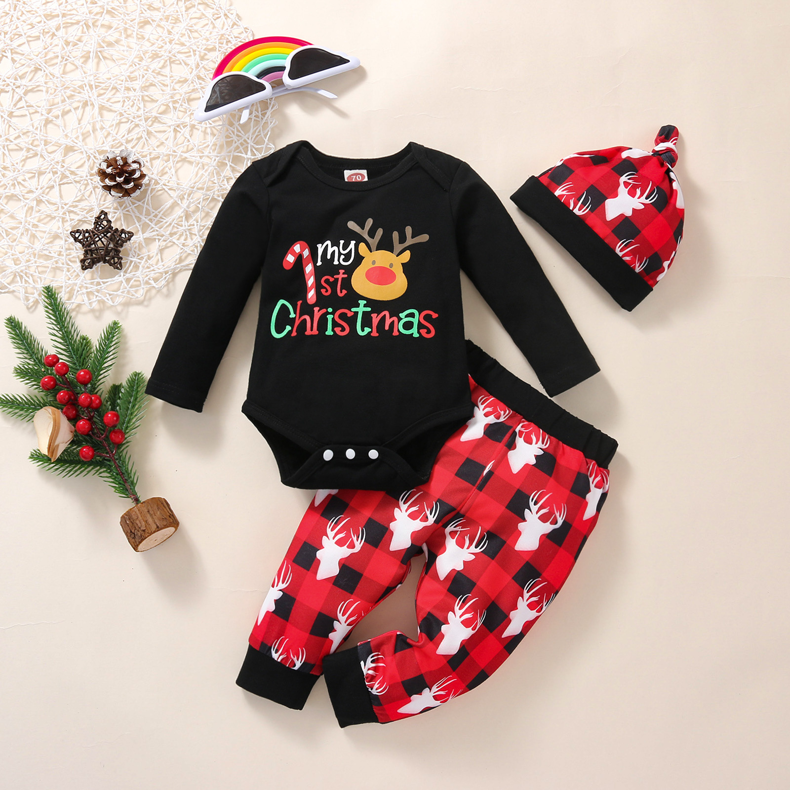 Fashionable And Simple Children's Cartoon Non-hooded Suit