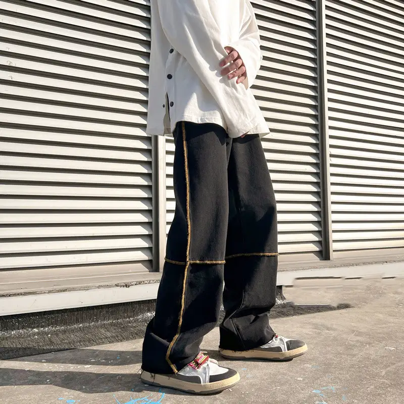 Boys Personality Letter Jeans Hip Hop
