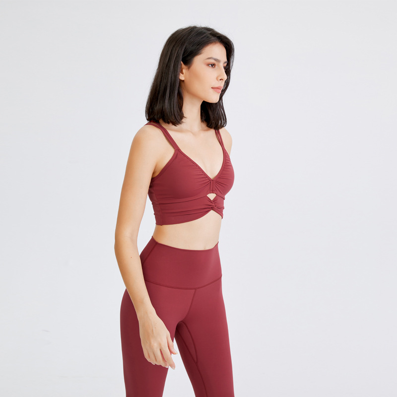 Female Shockproof Gathered High-strength Fitness Underwear