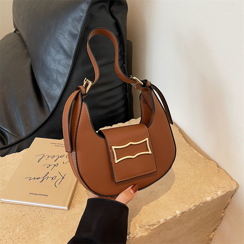 Women's Fashionable And Elegant Solid Color Single-shoulder Bag - Image 6