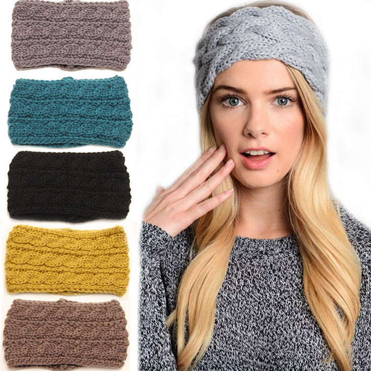 Women's Ear Protectors Widened Wool Headband