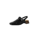 Women's Handmade Full-Grain Leather T-Strap Slingback Mary Jane Sandals, Square-Toe Block Heel Shoes view 11
