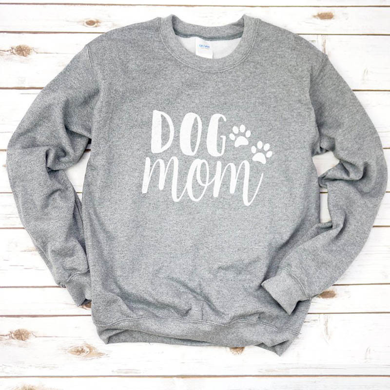 Size Women's Sweater Dog Mom European And American Tops