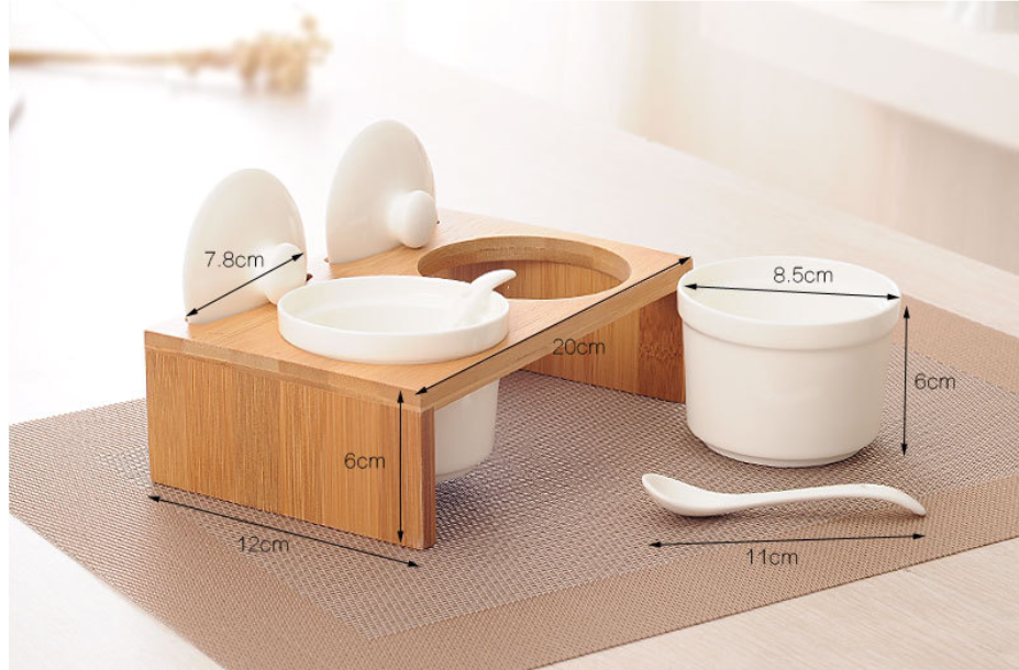 Title 1, Kitchen supplies creative white bamboo ceramic ...