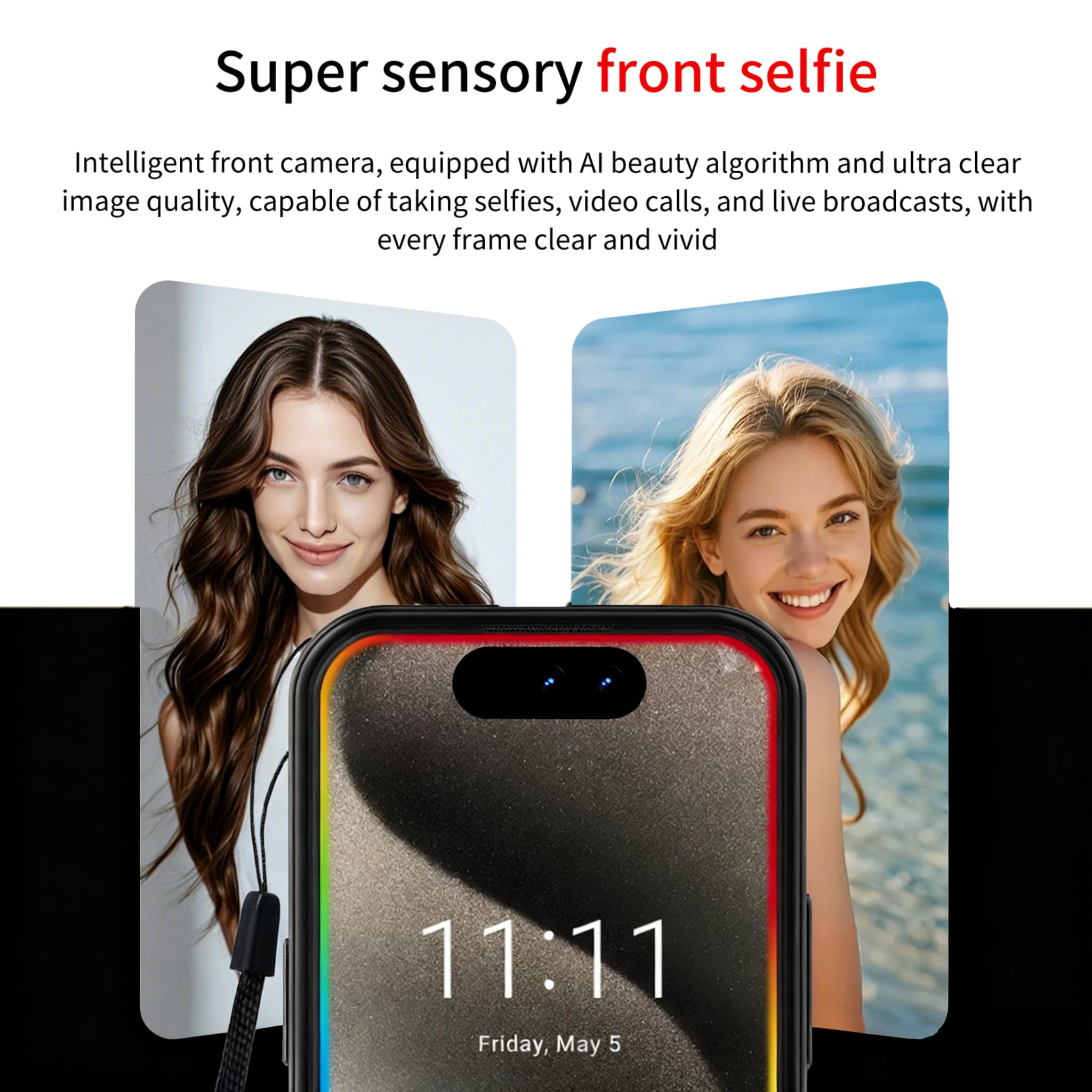 4.0 Inch Mini Smartphone, Android 8.1, 3GB RAM 32GB Storage, Dual SIM Unlocked 3G LTE, 3000mAh Battery, Compact Pocket Phone For Students Seniors Backup