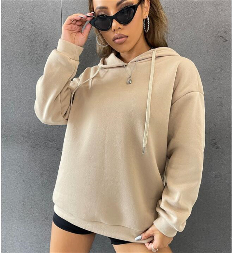 Women's Long-sleeved Solid Color Pullover Sweater Top