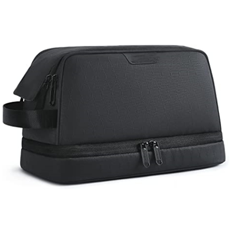 Travel Essentials Toiletry Bag in a backpack compartment