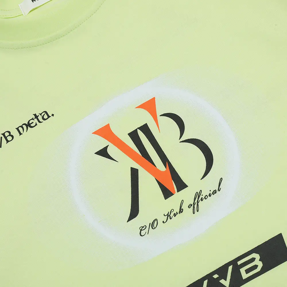 American Street Color Patchwork Alphabet Print Loose Short Sleeve T-shirt Men