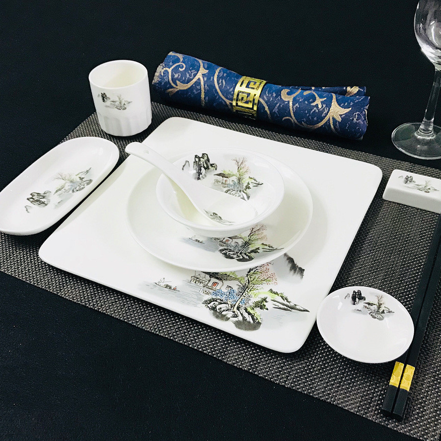 Title 19, Chinese Restaurant Hotel Set Table Ceramic Dish...