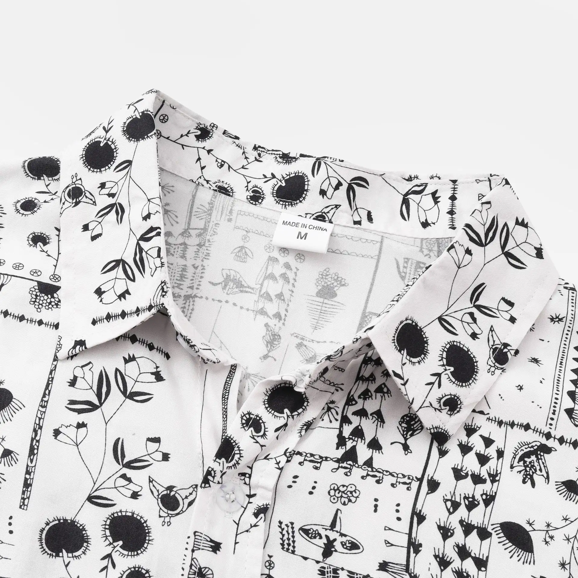 European And American Men's Shirts Hawaii Casual Floral Short Sleeves