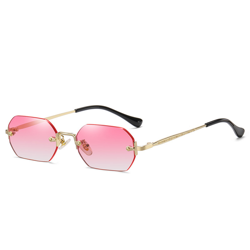 Title 8, Personalized Fashion Polygon Rimless Sunglasses