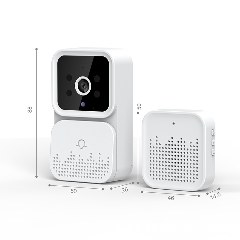 Wireless WiFi Video Doorbell with Intercom Remote Monitoring Camera-image
