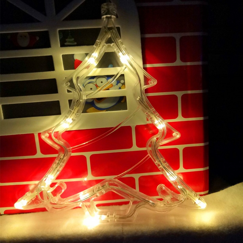 Christmas Lights LED Fawn Bells Pine Tree Stars Moon Shaped Decorative Lights — foto 7