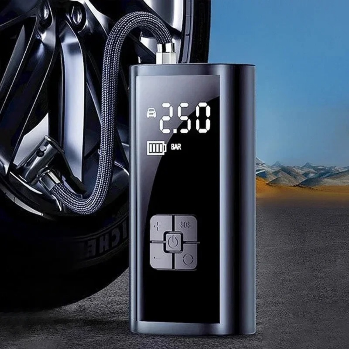 Portable Tire Inflator Rechargeable Electric For Car Bicycle Digital Air — image 6