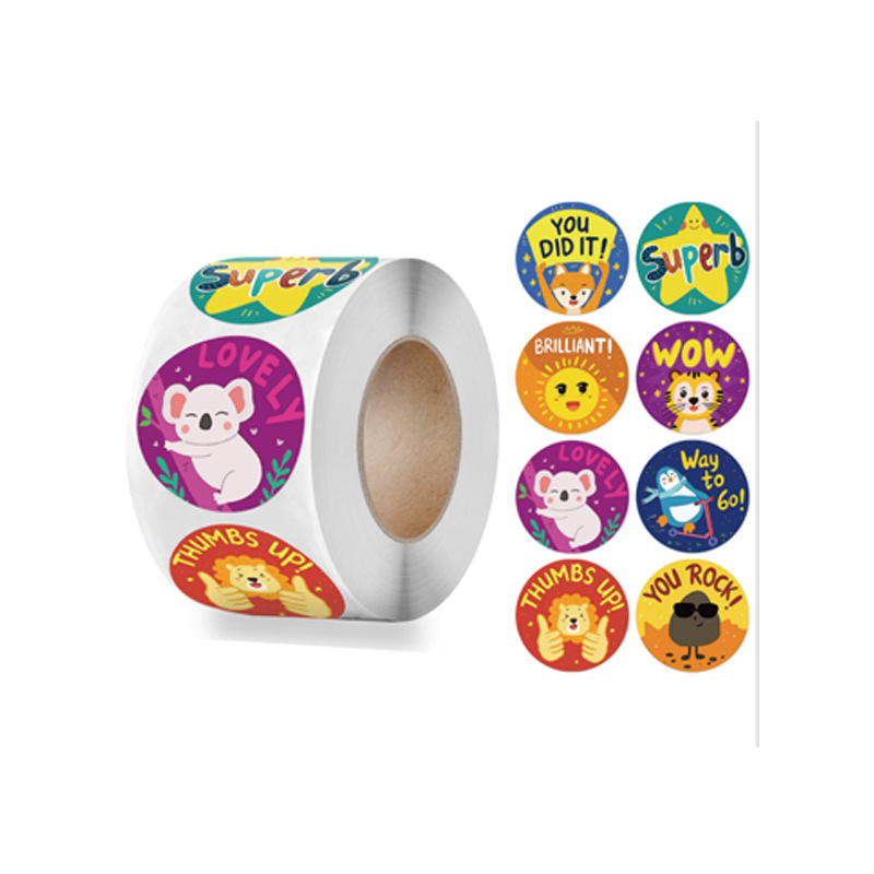 Cute Self-adhesive Roll Sticker Label