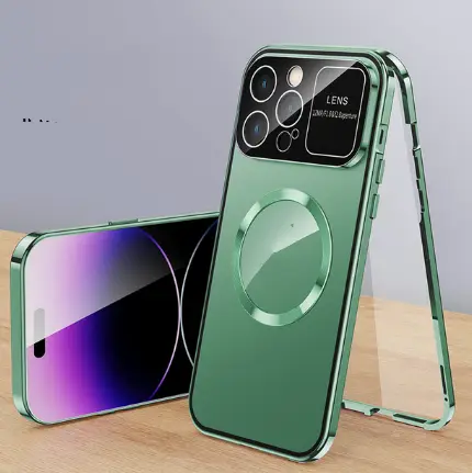 Phone Case Double Sided Magnetic Glass Protective