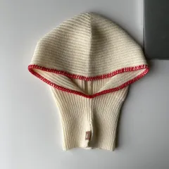 Special-interest Design Autumn And Winter Warm Cool Contrast Color Edge Sealing One-piece Scarf Knitted Woolen Cap - Beige - View 1