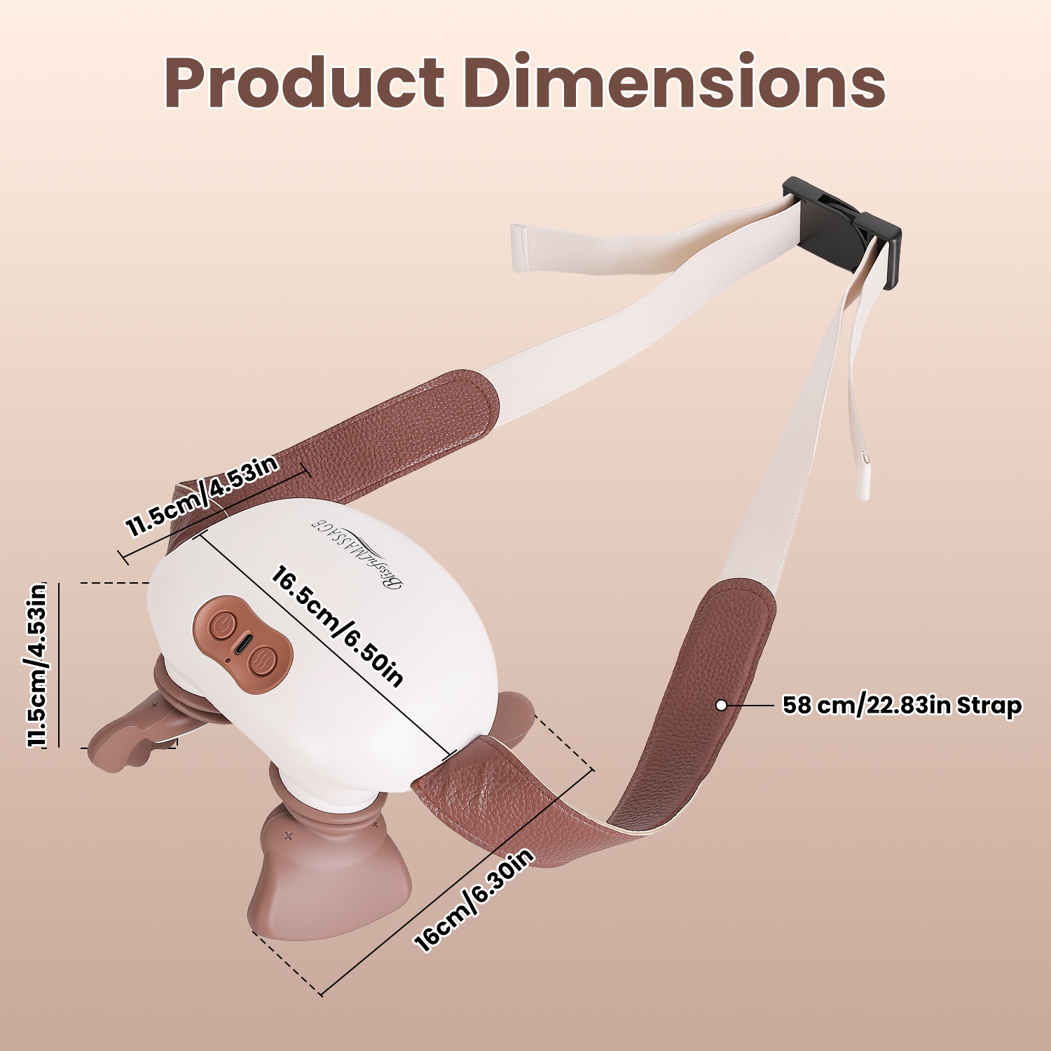 1Pc Human Like Neck Massager With Heat Cordless Neck Massager For Pain Relief Deep Tissue Shiatsu Massager For For Neck Shoulders Back Legs