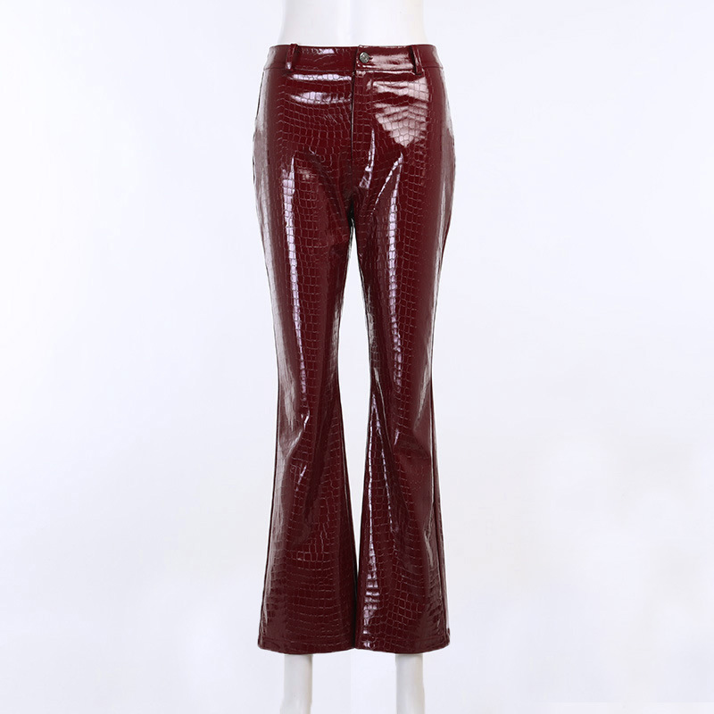 Slim Slimming Loose Women's Leather Pants