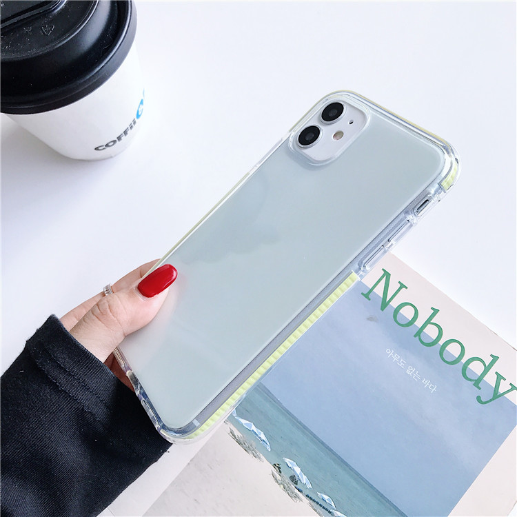 Color Edge All-inclusive Anti-drop Transparent Mobile Phone Case